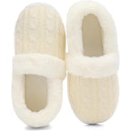 Women's Slippers Fuzzy Beige