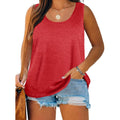 Plus Size Tank Tops for Women Summer Sleeveless Scoop Neck T-Shirts Tops Casual Tees Tunics Shirts