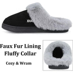 Women's Slippers Suede Black