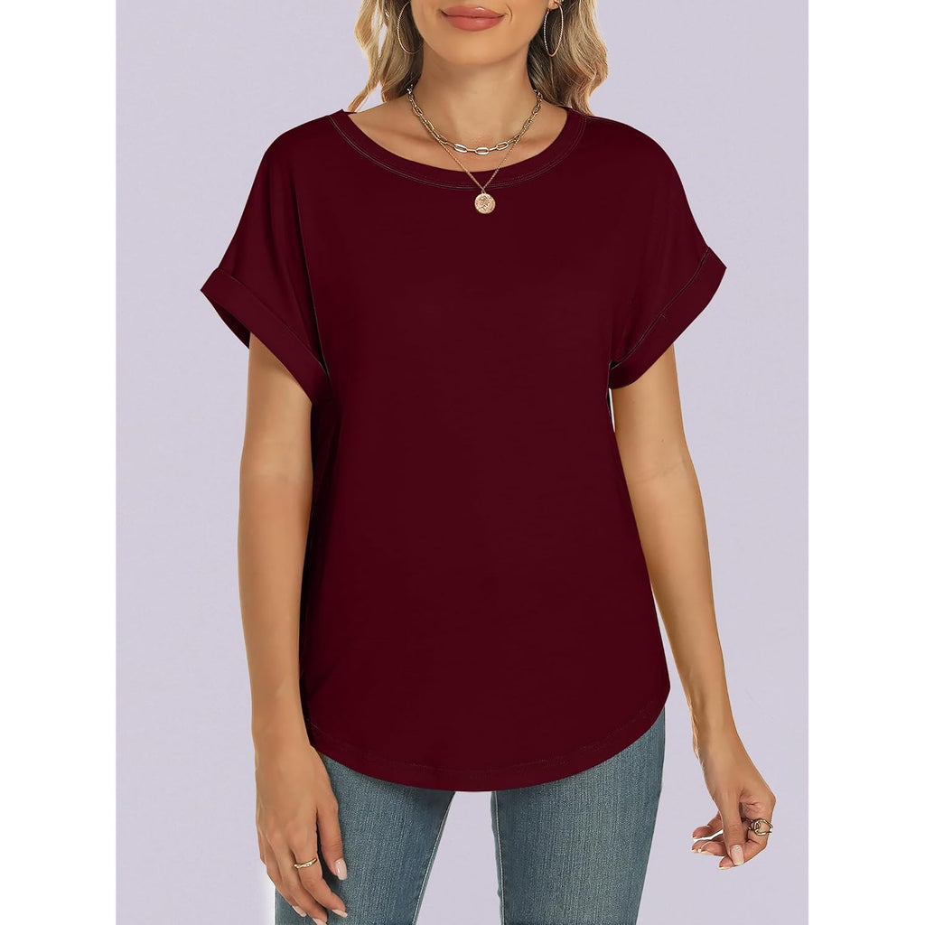 ANRABESS Women's Oversized Short Sleeve T Shirts