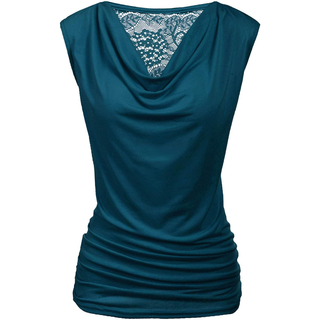 Zeagoo Tank Top for Women Trendy Going Out Tops Sleeveless Shirts Ruched Business Casual Basic Tunic Tops