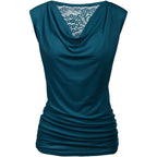 Zeagoo Tank Top for Women Trendy Going Out Tops Sleeveless Shirts Ruched Business Casual Basic Tunic Tops