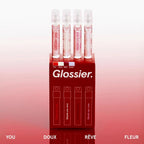Glossier You Mini Wardrobe Fragrance Set - 4 Unisex Travel Size Eau de Parfum for Women & Men - Skin-Scent Enhancer Perfume Sampler, Smells Different on Everyone - You, Fleur, Doux, Rêve - 1.5ml Each