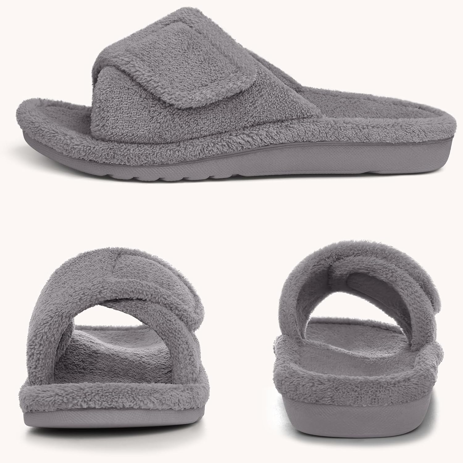 Women's Slippers Orthopedic Grey