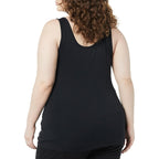 Women's Slim-Fit Scoop Neck Tank Top Black