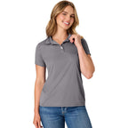 Women's Cool DRI Polo Shirt Black/White/Gray