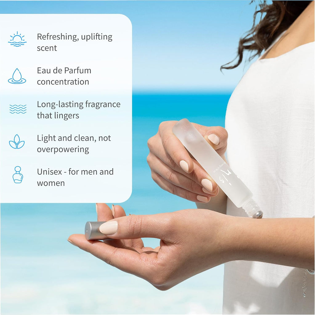 Inis the Energy of the Sea - Roll On Perfume for Women and Men, Unisex Pulse Point Eau de Parfum in a Travel Friendly Roller, Clean Ocean Fresh Aquatic Fragrance, 0.27 fl oz
