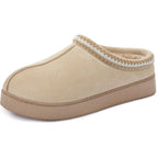 Women's Slippers Suede Beige