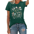 Women Graphic Tee Casual Floral T Shirts