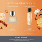 MIX:BAR Vanilla Bourbon Hair + Body Mist Spray for Women + Girls - Vanilla Bean, Sandalwood, Jasmine + Bergamot, Amber Fragrance Notes - Vanilla Bedroom + Hair + Body Oil Spray - Vegan - 5oz