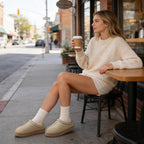 Women's Slippers Suede Beige