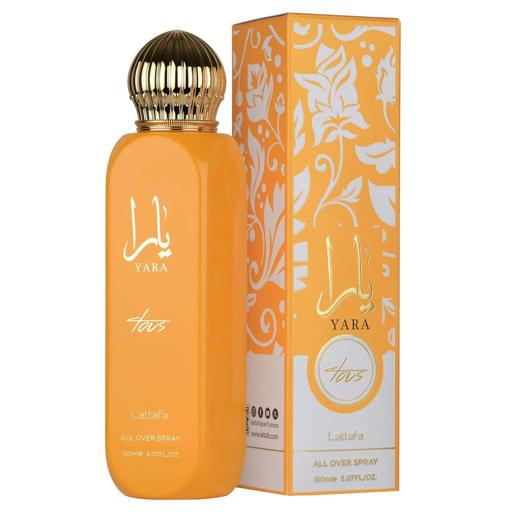 Lattafa Yara Tous – Tropical, Fruity, Floral, Vanilla – All Over Spray Long-Lasting Fragrance for Women, 5.07 Ounce / 150 ml