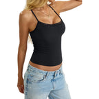 EasyGala Womens Cotton Lace Camisole Scoop Neck Sexy Cami Top Adjustable Strap Going Out Tops Y2K Summer Clothes 2026