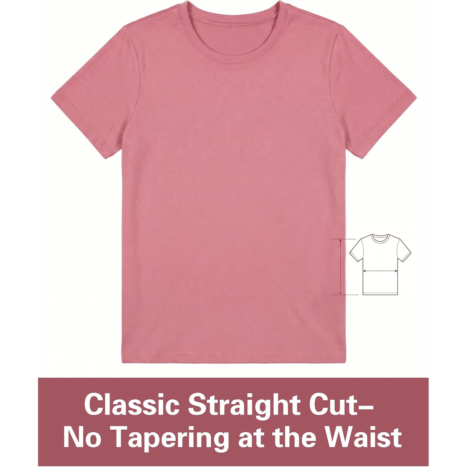 LOOKFACE Women's Summer Short Sleeve Crewneck T Shirts Solid Color Tees Casual Basic Tops