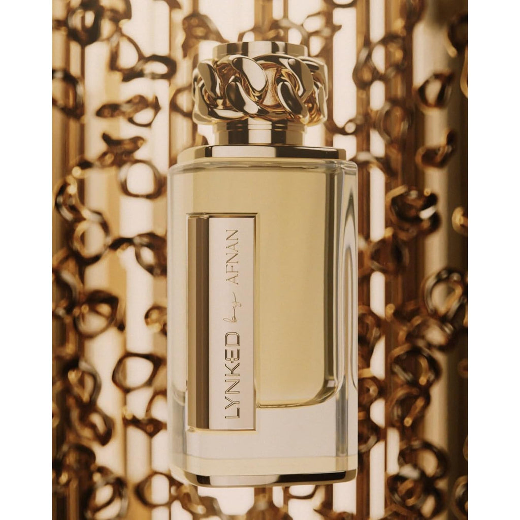 Afnan Lynked Forever (Gold) For Women Eau De Parfum, 3.4 Fl. Oz