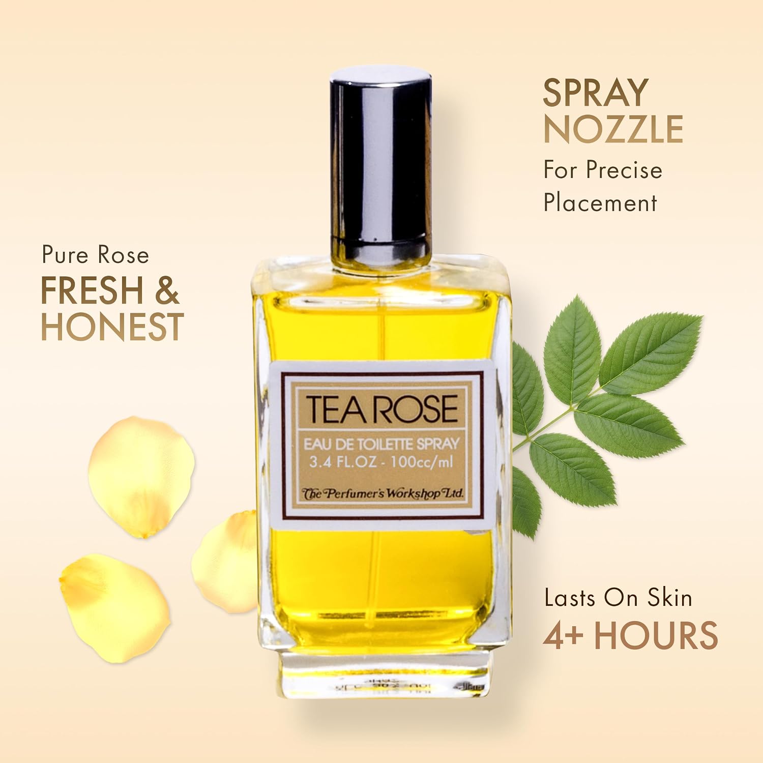 Perfumer's Workshop Tea Rose For Women - 3.4 Oz Eau De Toilette Spray
