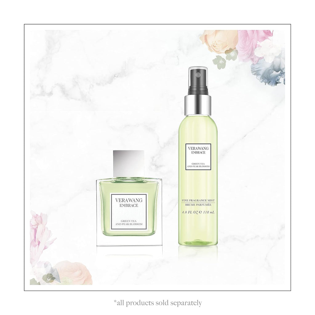 Vera Wang Embrace Green Tea and Pear Blossom Body Mist 8 fl oz (Pack of 1), Notes of Earthiness, Peony, and Sandalwood, Women's Fragrance, Long Lasting, Everyday Fragrance