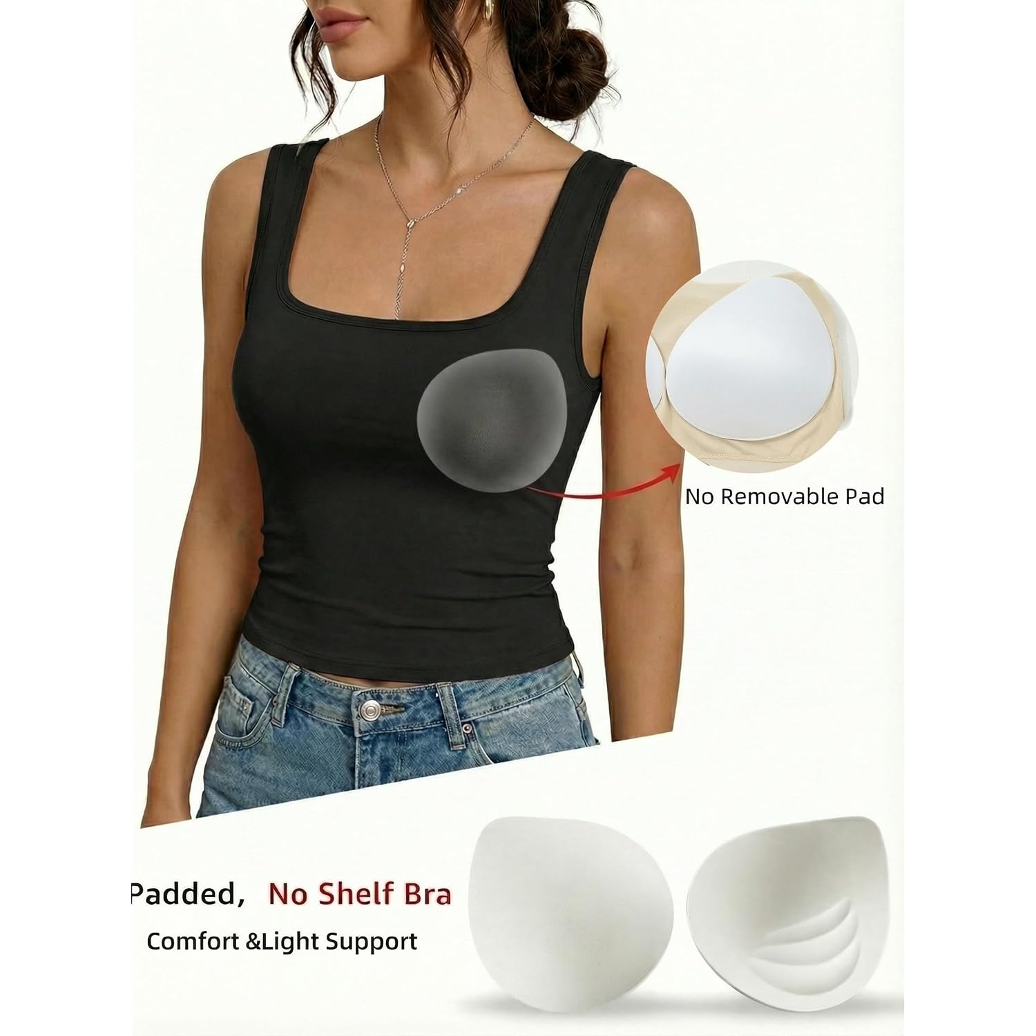 Dokotoo Womens Workout Tank Tops with Built in Bra Casual Sleeveless Shirts Cross Backless Fitted Going Out Tops