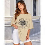Womens Oversized Tshirt Graphic Tees Crew Neck Summer Short Sleeve Loose Fit Tops 2026