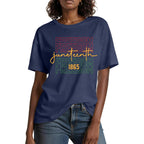 Juneteenth Shirts Women Human Beings T-Shirt Celebrate Black Freedom Shirts Color May Vary Black History Print Casual Tops