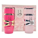 Lattafa 2 Piece Gift Set (Yara EDP 3.4 Fl Oz + Yara Candy EDP 3.4 Fl Oz)