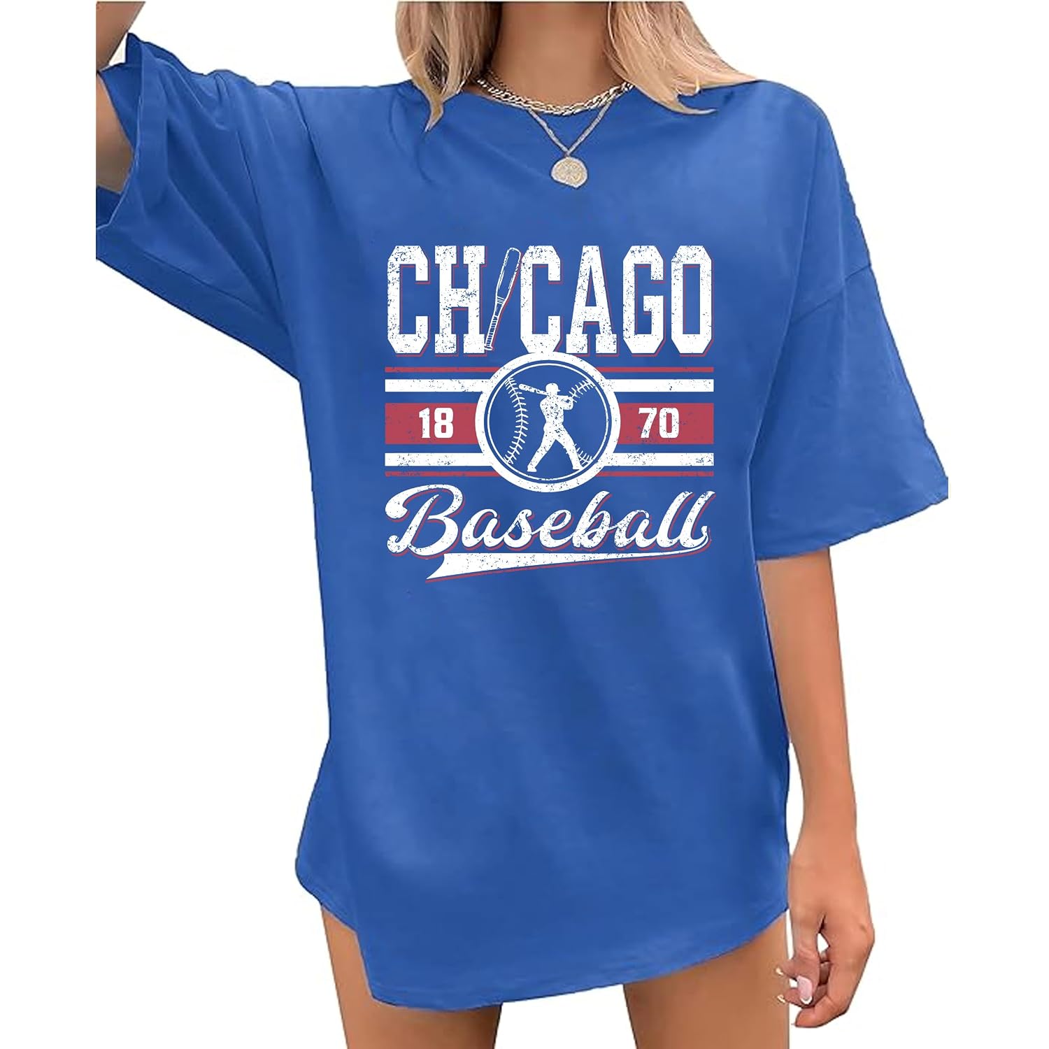 Baseball Shirts Women Oversized Graphic Tshirts for Women Sports Fans Softball Season Short Sleeve Tee