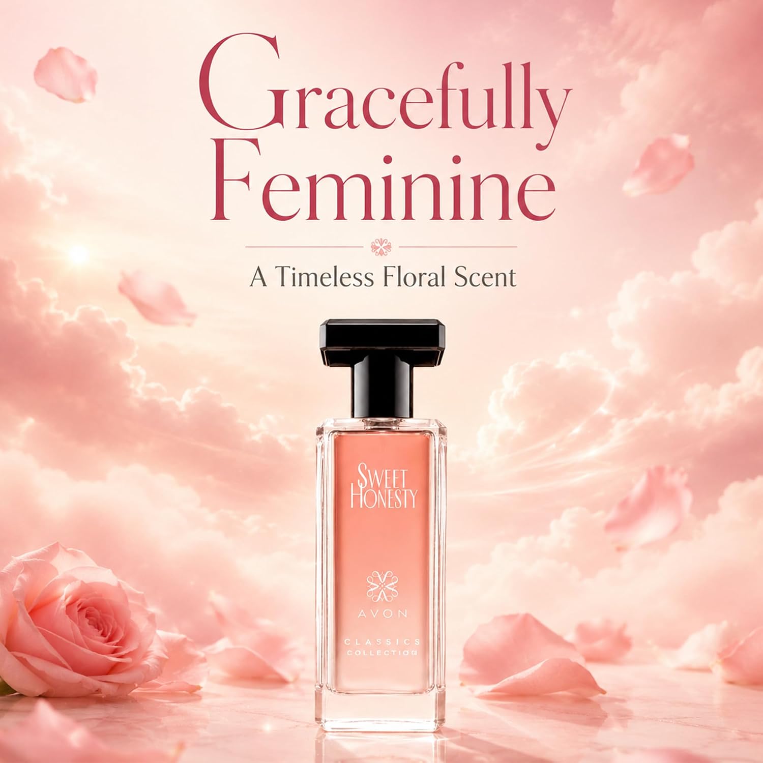 AVON Sweet Honesty Cologne for Women — Fresh Cedarwood Long Lasting Perfumes for Women — Clean Floral Women’s Fragrances with Rose and Lily, 1.7 fl oz — Designer Womens Perfume Gift