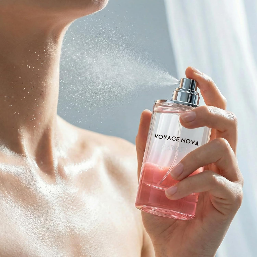 Voyage Nova Eau de Parfum for Women, Lychee Bergamot Ginger, Rose Peony Cocoa Blossom, Elegant Patchouli, Long Lasting Spring Fall Perfume, 50ml &1.7fl oz