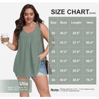 Women's Flowy Scoop Neck Tunic Top Grayish Green