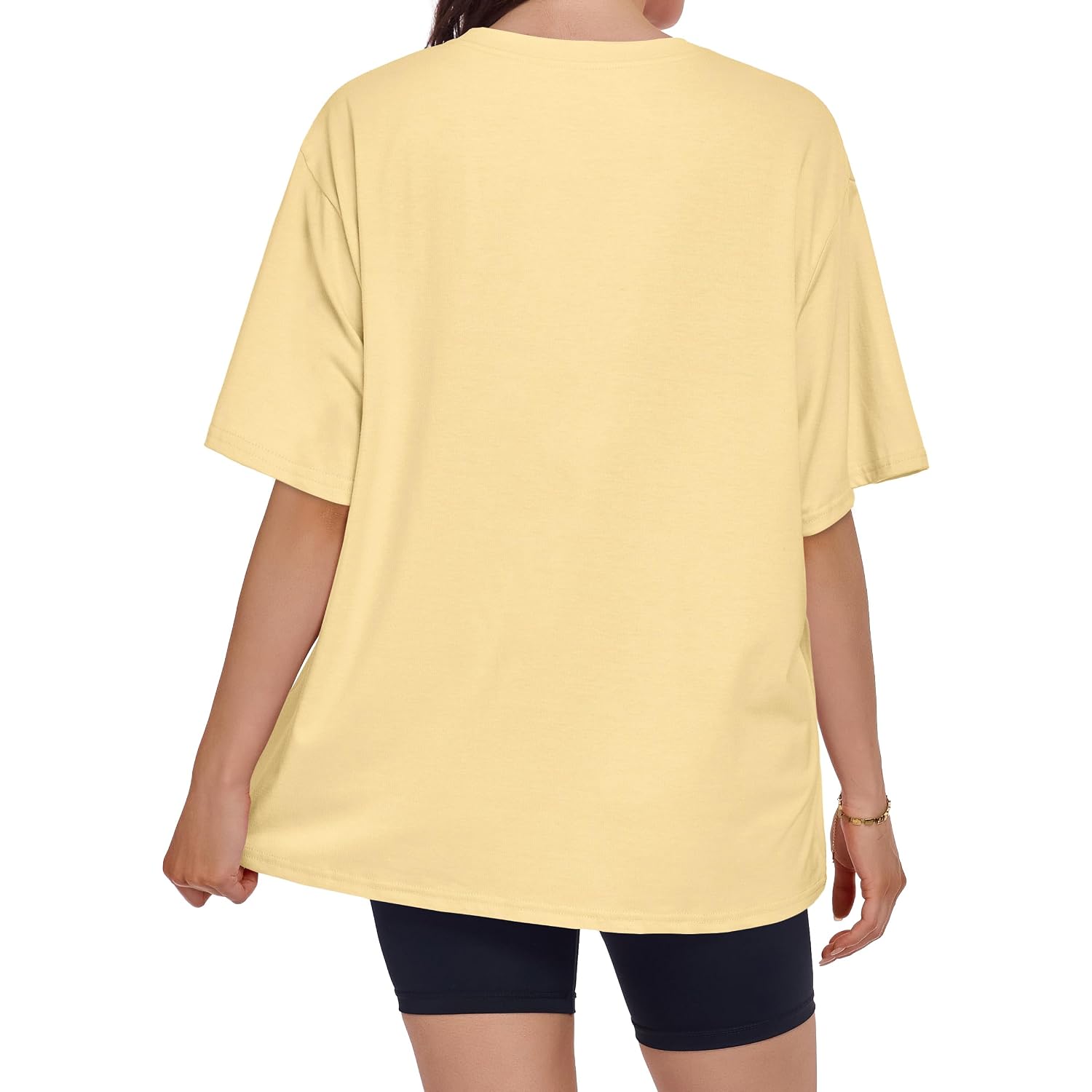 ADOREJOY Oversized Tshirts for Women Crewneck Summer Graphic Tees Short Sleeve Loose Basic Tops 2026