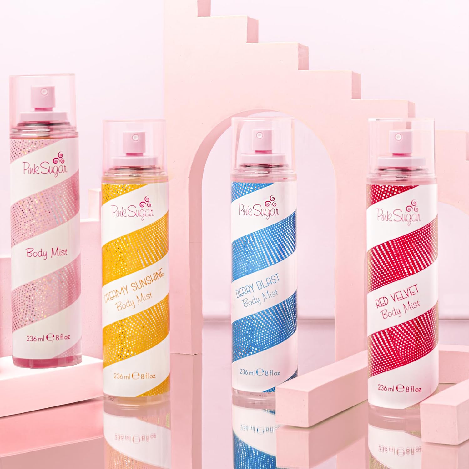Pink Sugar Eau de Toilette Perfume for Women, Floral + Fruity Scent, Notes of Raspberry, Cotton Candy, and Vanilla, Sweet and Sensual Fragrance