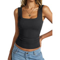 EasyGala Womens Cotton Ribbed Square Neck Tank Tops Basic Backless Sleeveless Summer Cami Shirts 2026