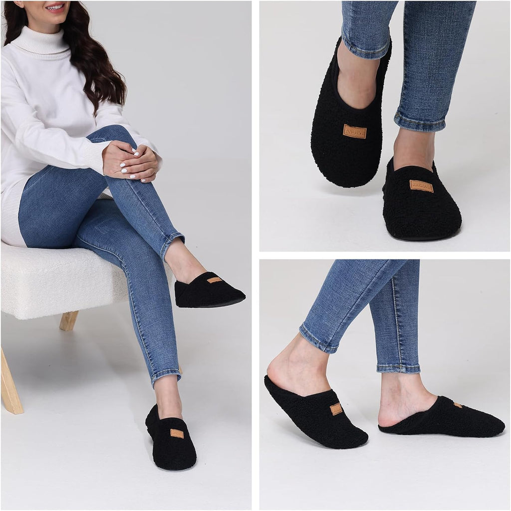 Women's Slippers Socks Black