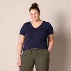 Amazon Essentials Women's Regular-Fit Short-Sleeve V-Neck T-Shirt, Multipacks