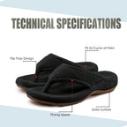 Women's Slippers Orthotic Black