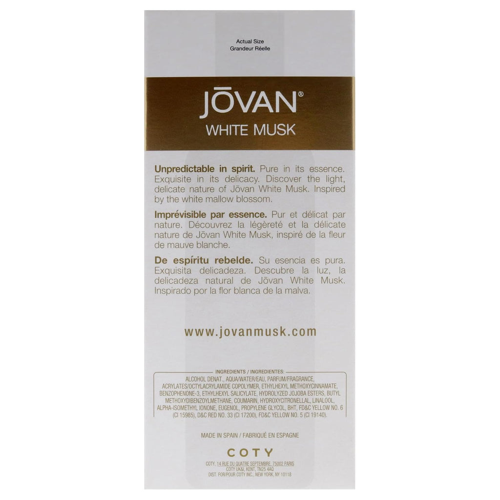 Jovan White Musk By Jovan For Women, Cologne Spray, 3.25-Ounce Bottle, 116303