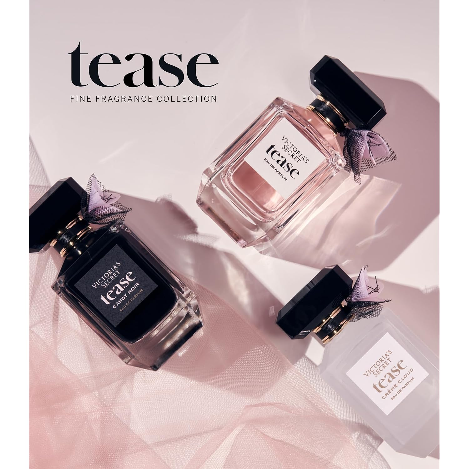 Victoria's Secret Tease Eau de Parfum, Notes of White Gardenia, Anjou Pear & Black Vanilla, Perfumes for Women (1.7 oz)