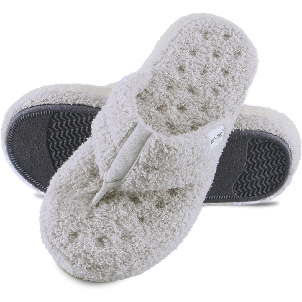 Women's Slippers Plush Light Grey