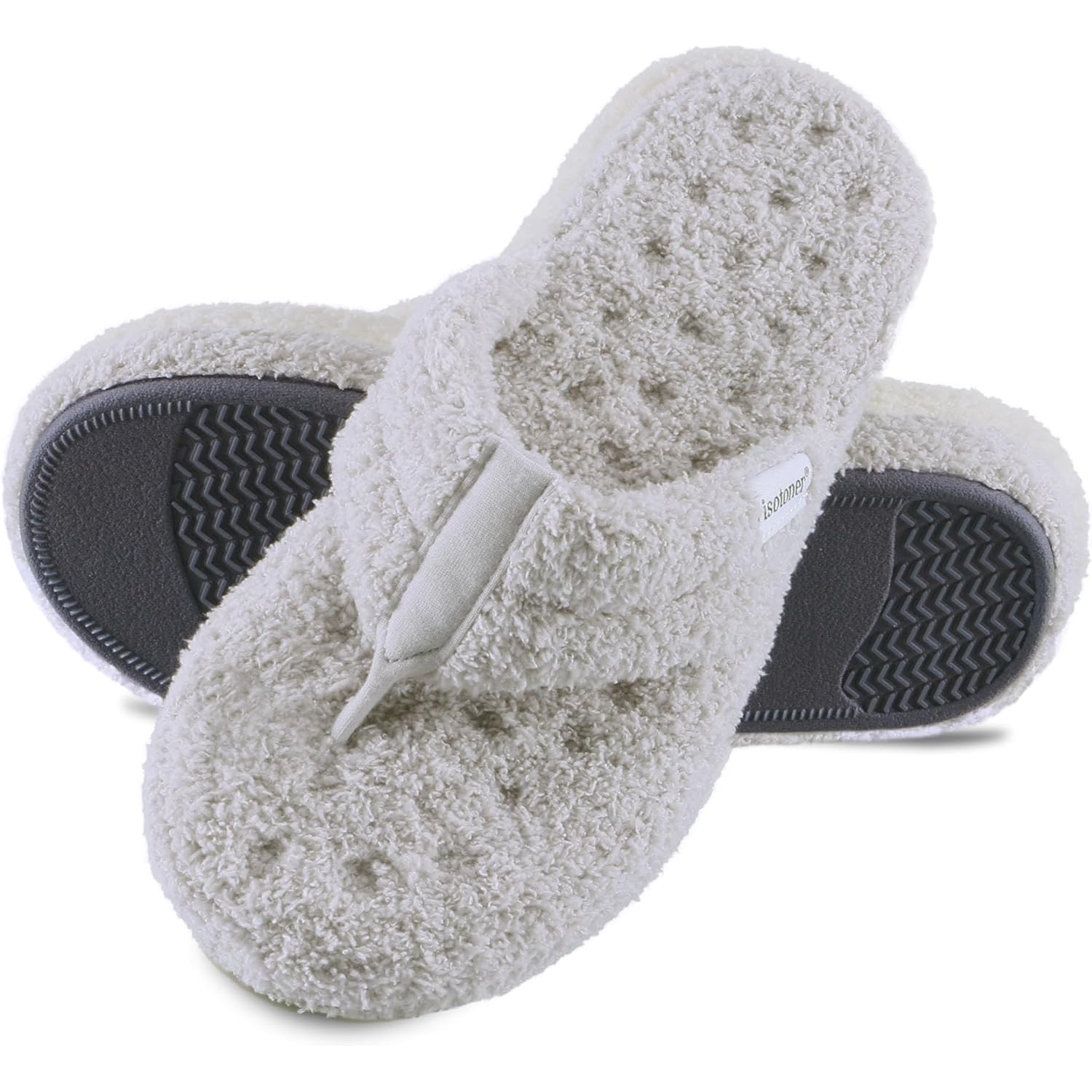 Women's Slippers Plush Light Grey