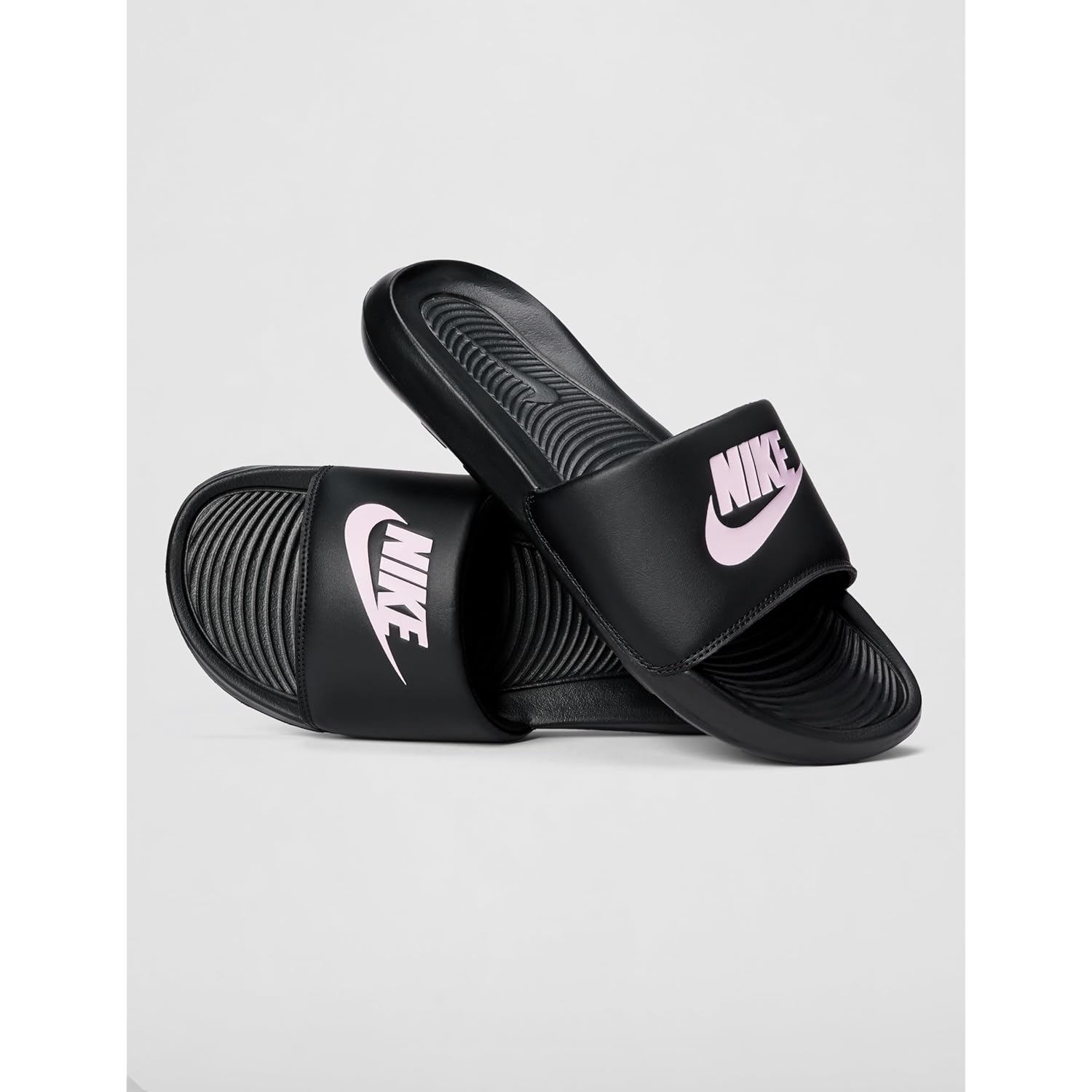 Women's Slippers Victori Black/Light Arctic Pink/Black