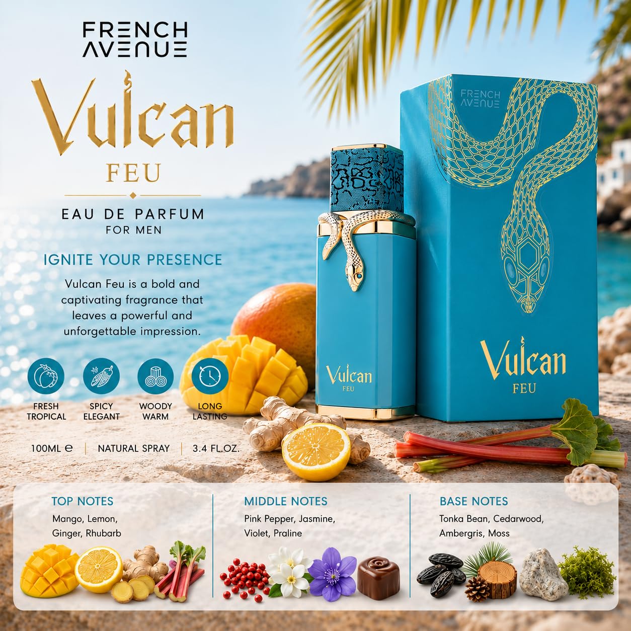 French Avenue Vulcan Feu EDP 100ml