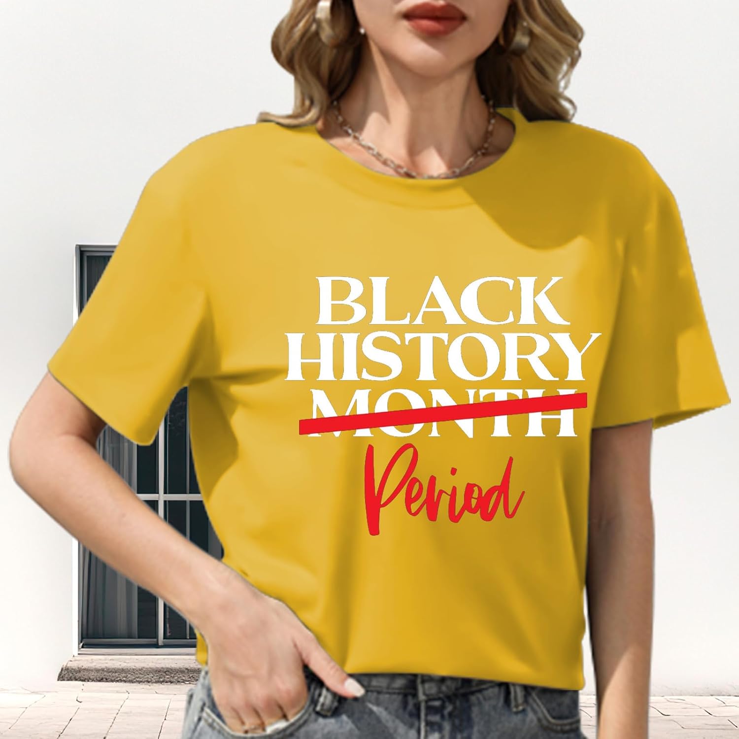 Black History T-Shirt for Women Black History Month Tshirt Juneteenth Period Tee Tops