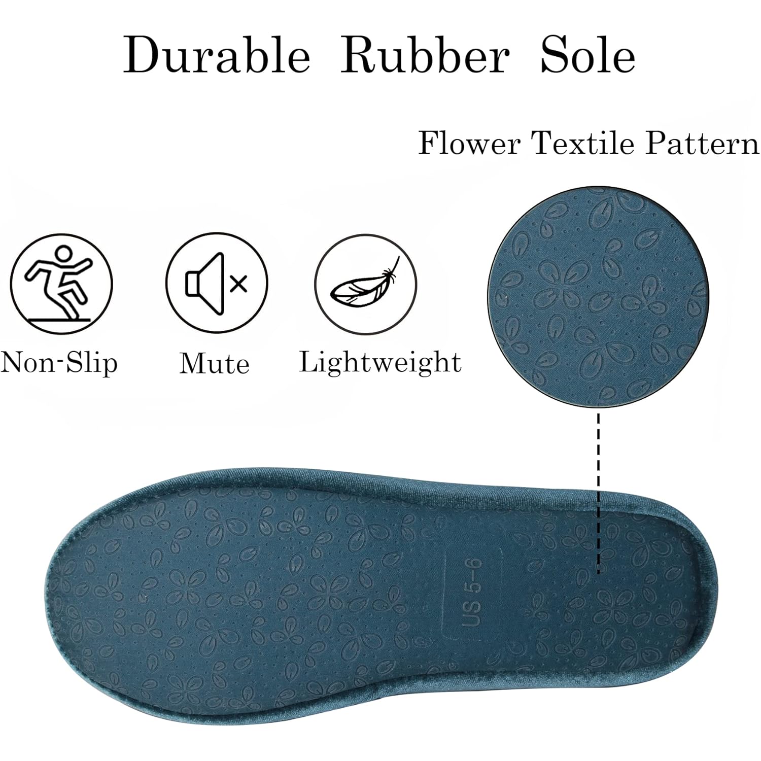 Women's Slippers Velvet Turquoise