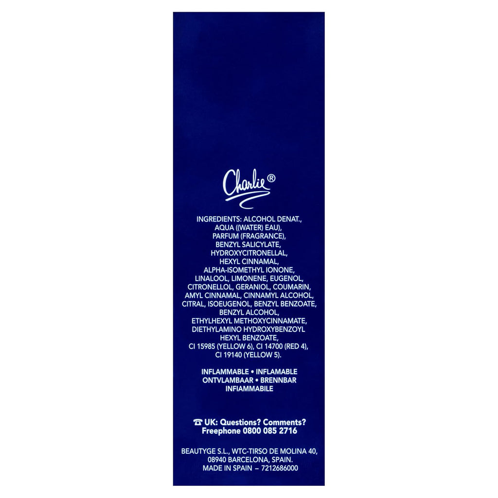REVLON Charlie Blue by for Women, Eau De Toilette Spray, 3.4 Ounce