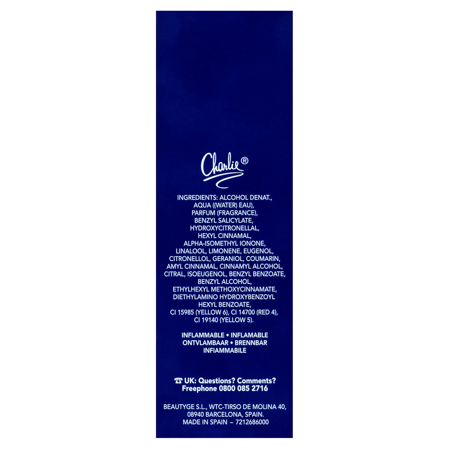 REVLON Charlie Blue by for Women, Eau De Toilette Spray, 3.4 Ounce