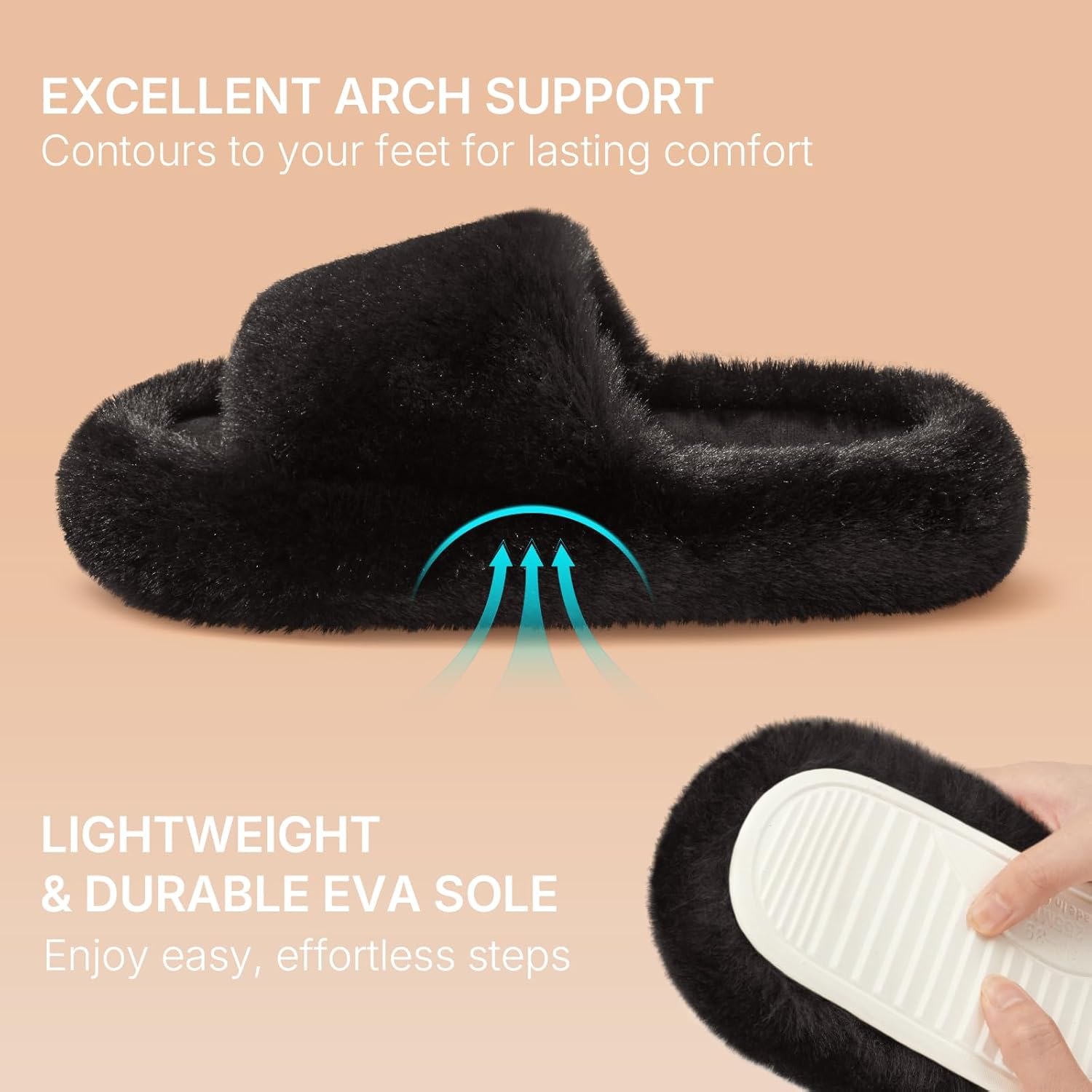 Women's Slippers Arch Black