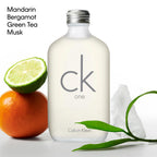 Calvin Klein CK One Eau de Toilette – Citrus Unisex Fragrance – With Notes of Green Tea