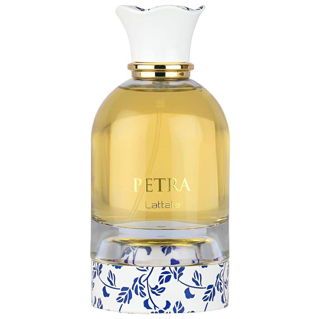 Lattafa Petra - Fruity, Gourmand, Floral, Musky - Eau de Parfum Long-Lasting Fragrance for Unisex, 3.4 Ounce / 100 ml