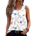 Women's Button Henley Tank Top Bf290