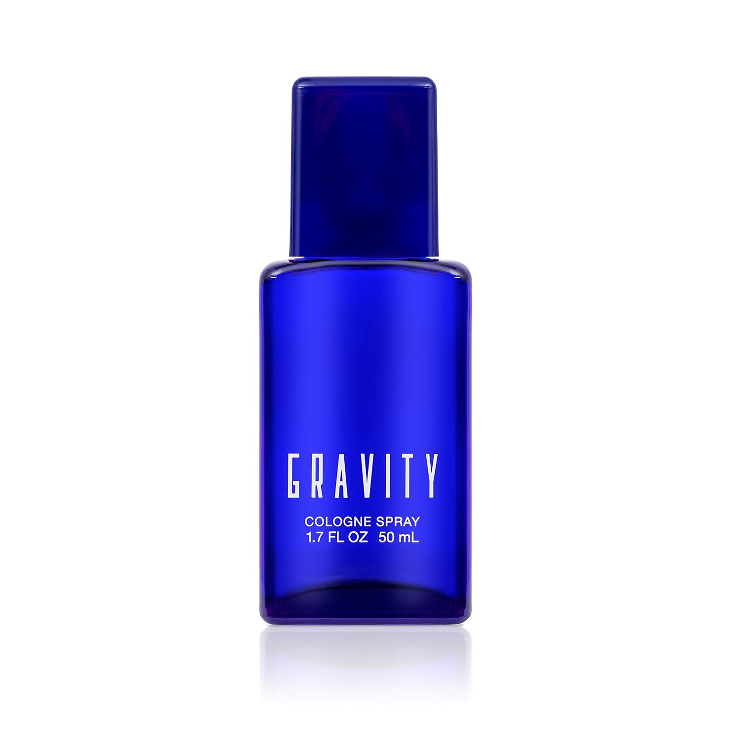 Coty Classics Gravity Eau de Cologne Spray, Seductive Blue Fragrance for Men with notes of Mandarin Orange, Sage, Earthy Woods, Vanilla and Leather 1.7 fl oz (Pack of 1)
